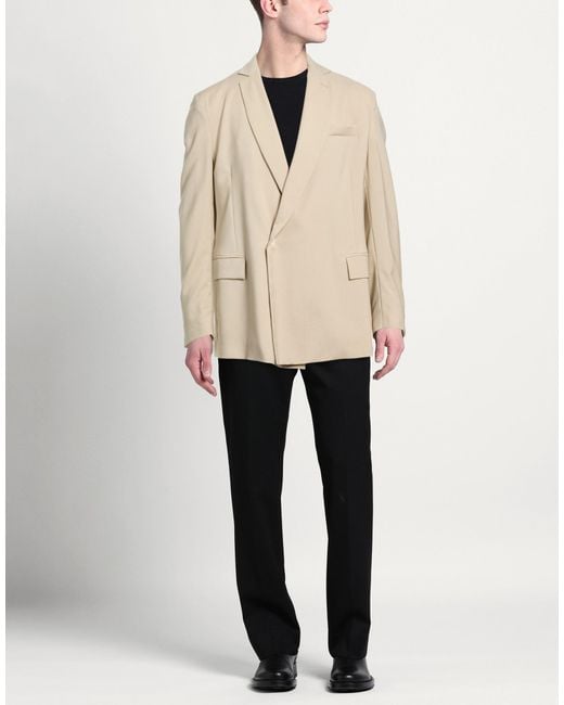 Costumein Natural Blazer Virgin Wool for men