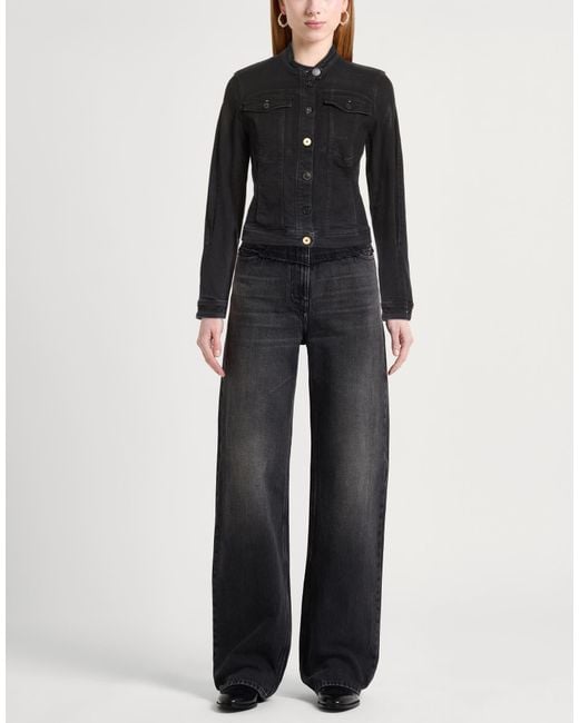 High Black Denim Outerwear