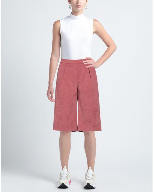 8pm Red Cropped Trousers