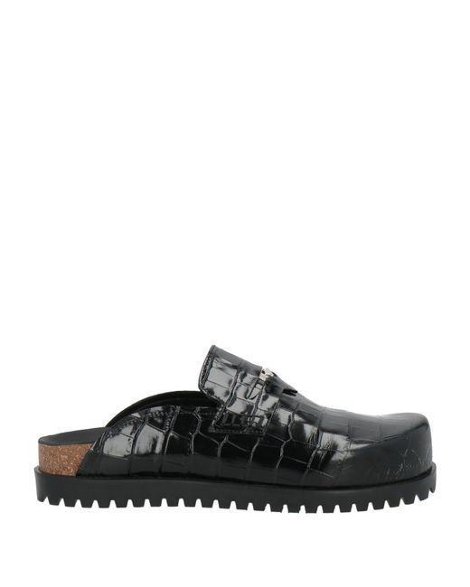Versace Black Mules & Clogs for men
