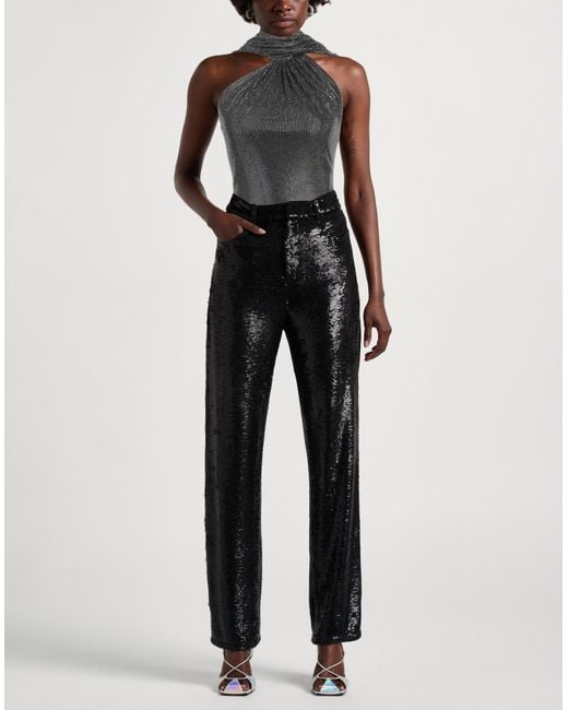 GIUSEPPE DI MORABITO Gray Charcoal Top Polyester, Elastane
