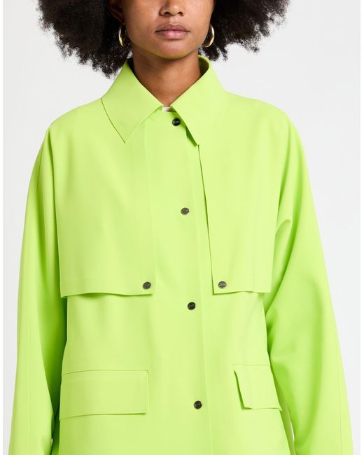 Herno Green Overcoat & Trench Coat Polyamide, Elastane