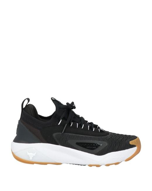 Under Armour Black Sneakers Textile Fibers, Synthetic Material