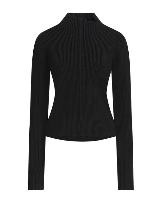 Rick Owens Black Rollkragenpullover