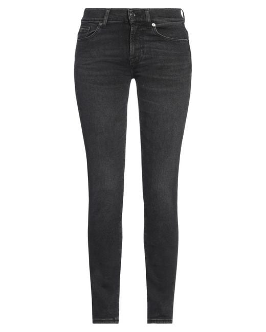 7 For All Mankind Black Jeans Cotton, Lyocell, Elastomultiester, Elastane