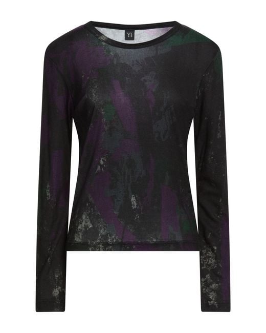Y's Yohji Yamamoto Black T-Shirt Lyocell