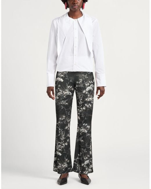 Siste's Gray Pants Polyester, Elastane