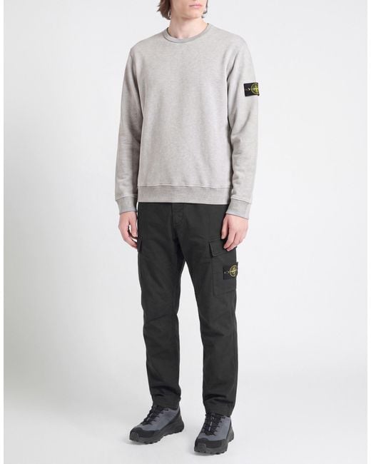 Stone Island Gray Sweatshirt Cotton for men