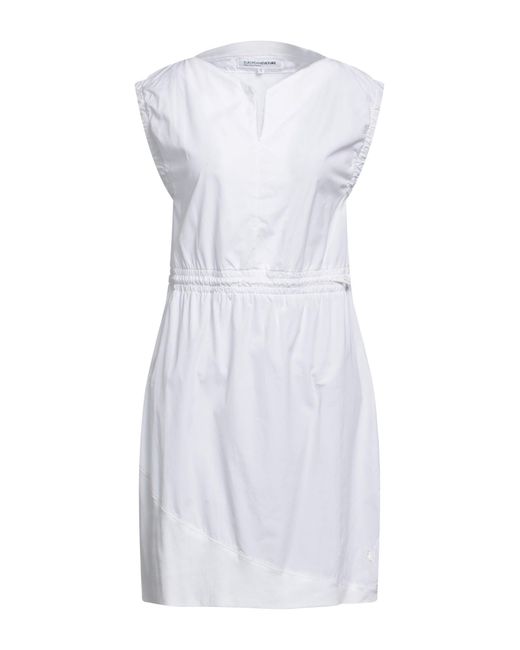 European Culture White Mini Dress