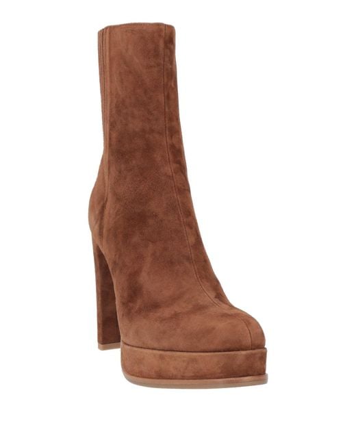 J.A.P. JOSE ANTONIO PEREIRA Brown Ankle Boots Leather
