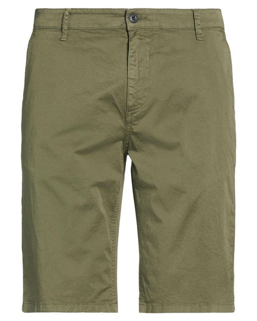Lyle & Scott Green Shorts & Bermuda Shorts Cotton, Elastane for men