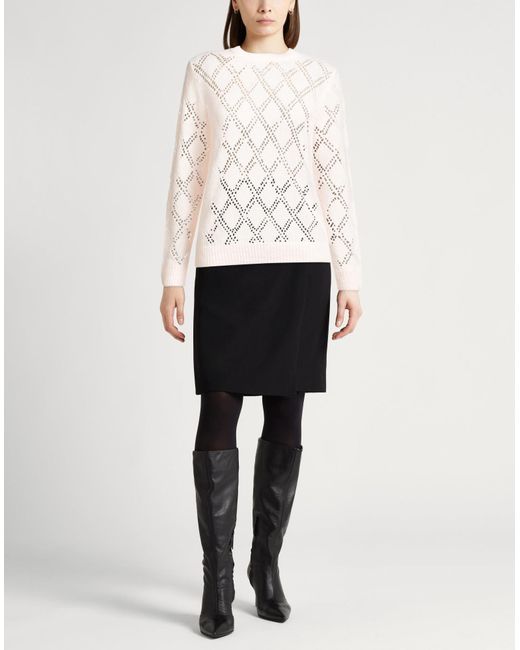 Peserico White Sweater Alpaca Wool, Polyamide, Merino Wool