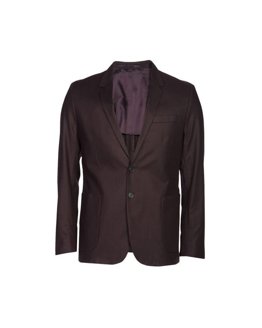 COS Cotton Suit Jacket in Deep Purple (Purple) for Men Lyst