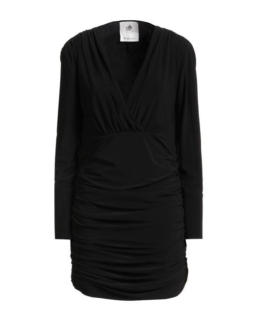 Compagnia Italiana Black Mini Dress Polyester, Elastane