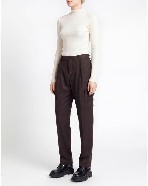 Briglia 1949 Black Charcoal Pants Virgin Wool, Cashmere