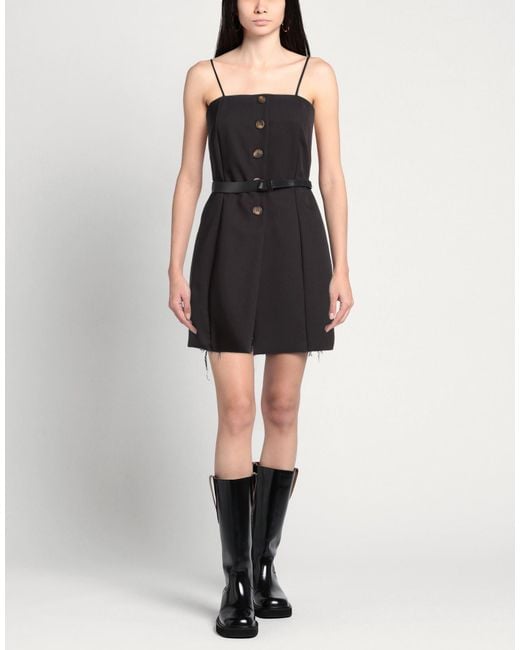 Haveone Black Mini Dresses