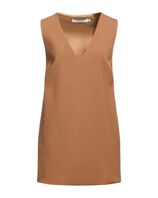 SIMONA CORSELLINI Brown Mini Dress