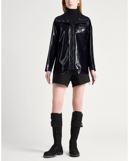 Courreges Black Midnight Jacket Cotton, Polyurethane, Elastane, Polyamide