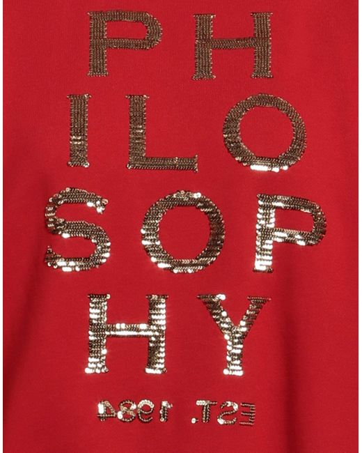 Philosophy Di Lorenzo Serafini Red Sweatshirt