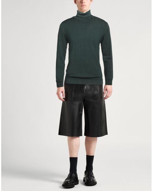 Daniele Fiesoli Green Turtleneck for men