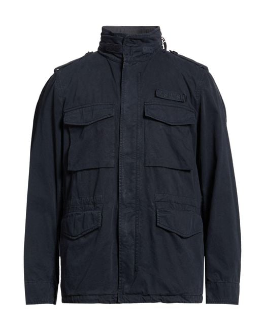 Aspesi Blue Jacket Cotton for men