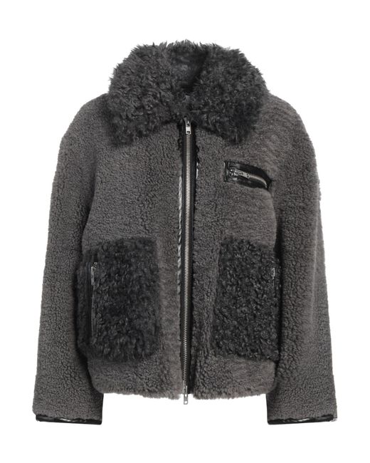 Stand Studio Black Shearling & Teddy