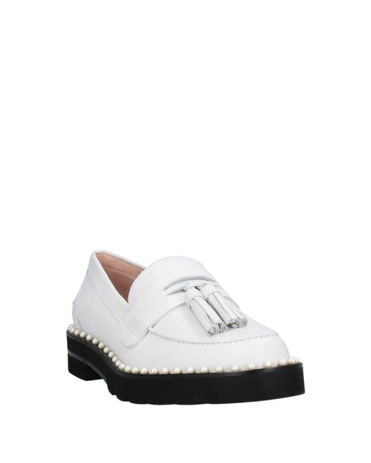 Stuart Weitzman White Loafer