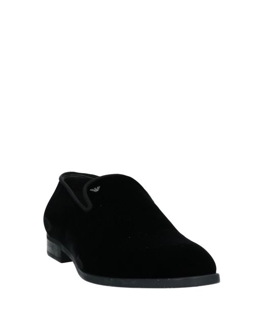 Emporio Armani Black Loafers for men