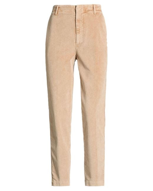 Dondup Natural Camel Pants Cotton, Elastane