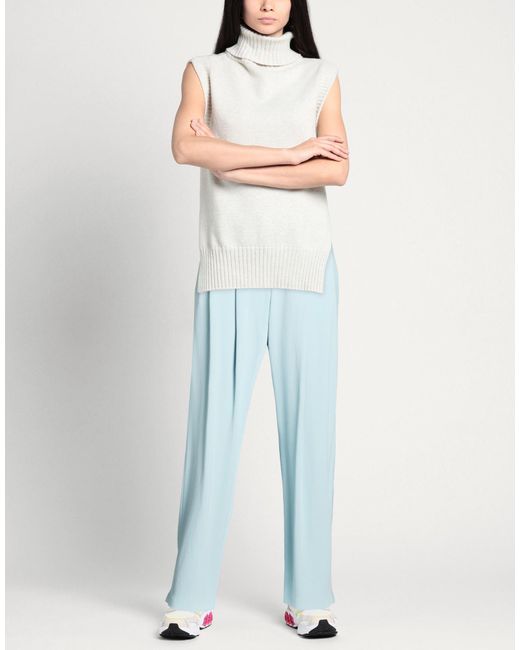 Pinko Blue Pants Viscose, Elastane