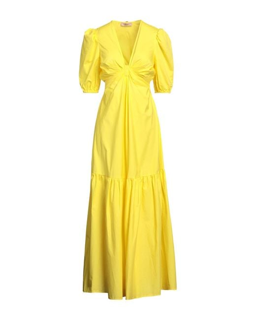 Twinset Yellow Maxi Dress