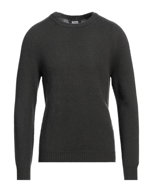 Alpha Studio Black Jumper for men