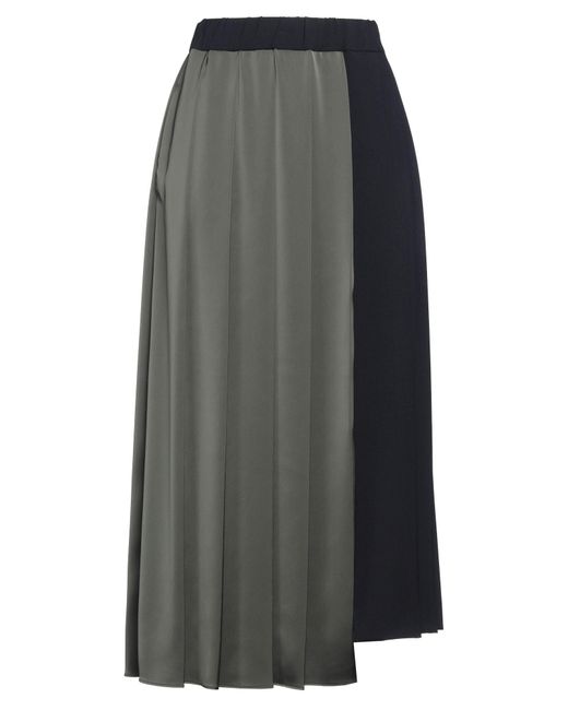 Weekend by Maxmara Gray Maxi Skirt