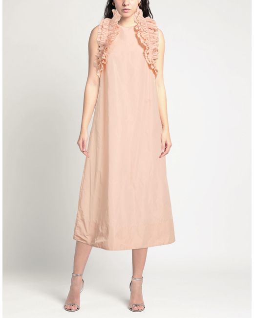 Clips Pink Midi Dress Polyester
