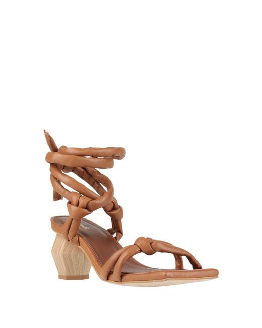 Alohas Brown Tan Sandals Leather