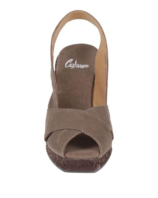 Castaner Brown Espadrilles Textile Fibers