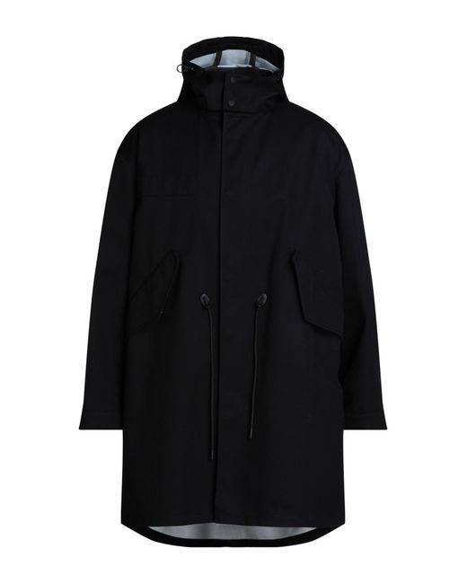 Closed Black Overcoat & Trench Coat for men