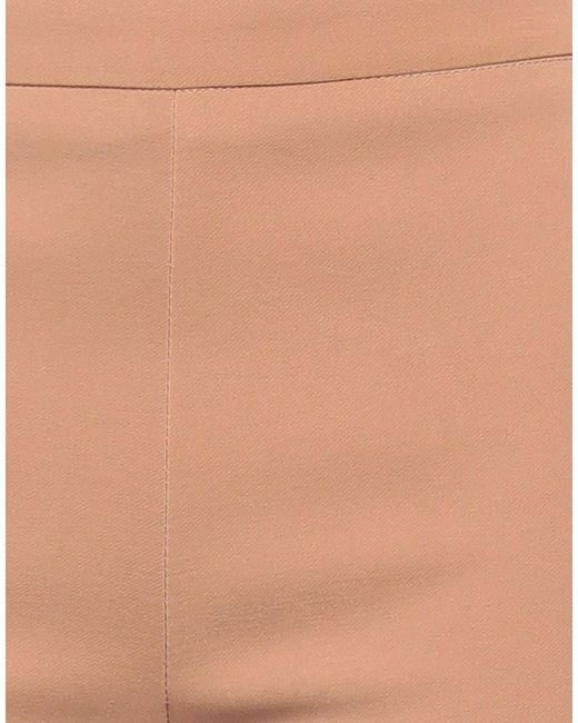 Atos Lombardini Natural Camel Pants Polyester, Elastane