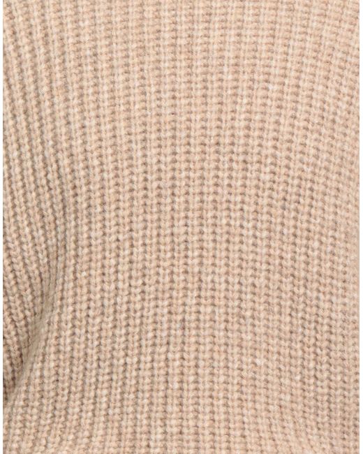 Roberto Collina Natural Turtleneck Baby Alpaca Wool, Nylon, Wool for men