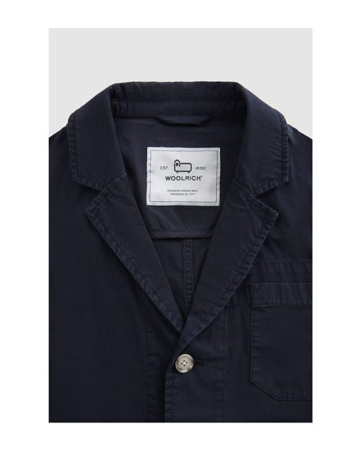 Americana Woolrich de hombre de color Blue