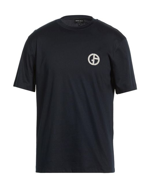 Giorgio Armani Black Midnight T-Shirt Cotton for men