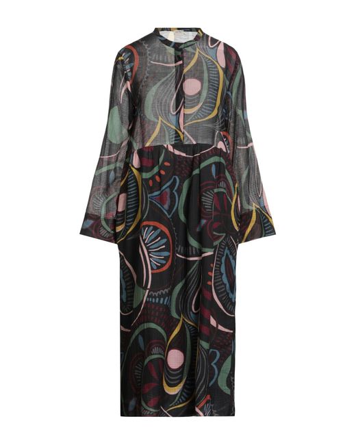 Massimo Alba Black Midi-Kleid