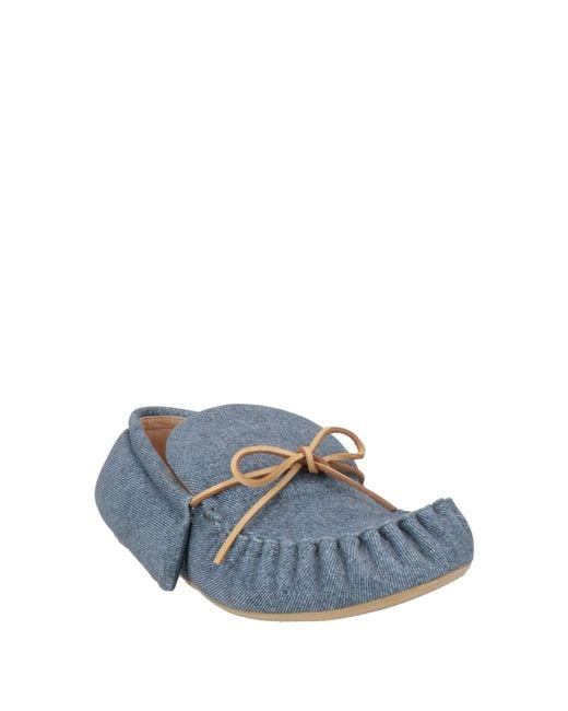 J.W. Anderson Blue Loafers Textile Fibers for men