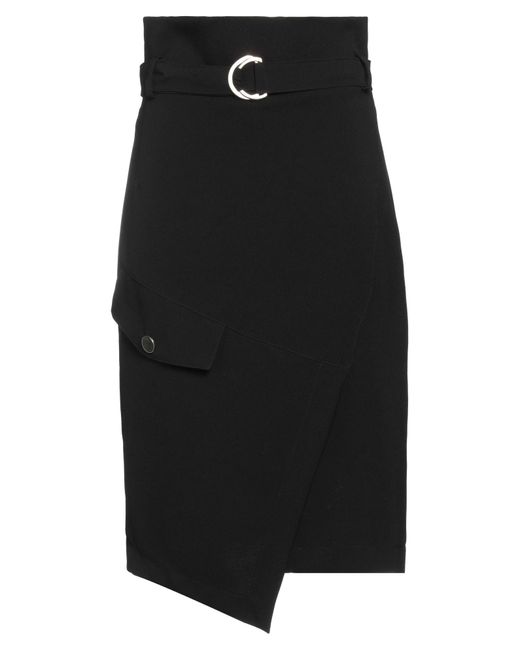 Rinascimento Black Midi Skirt