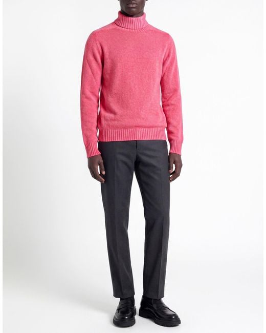 AROVESCIO Pink Turtlenecks for men