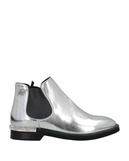 My Twin White Ankle Boots Soft Leather