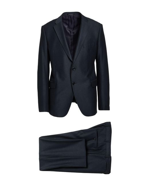 Emporio Armani Blue Midnight Suit Polyester, Viscose, Elastane for men