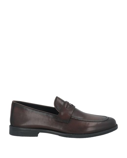 Alberto Guardiani Gray Loafers Leather for men