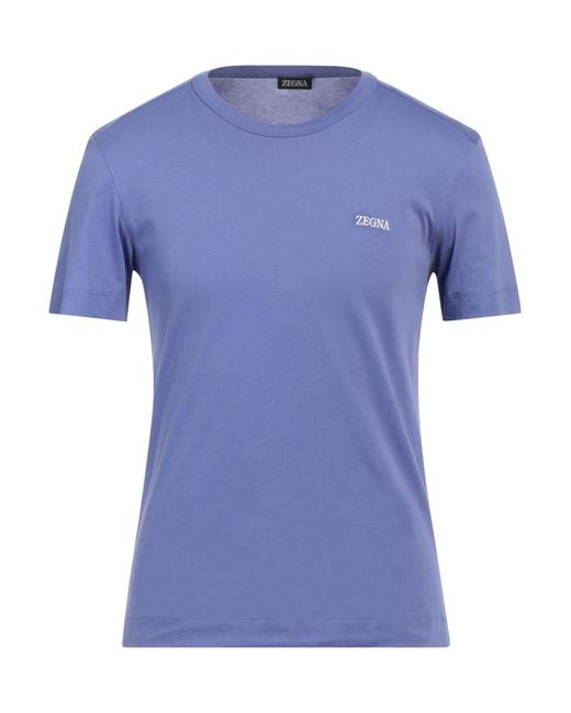 Zegna Blue T-shirt for men