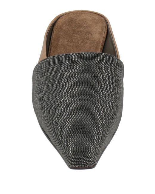 Brunello Cucinelli White Mules & Clogs